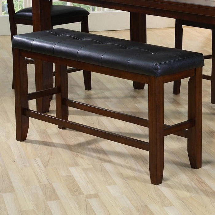 Crown Mark Bardstown Counter Height Bench in Espresso - Vida Furniture (Laredo,TX)