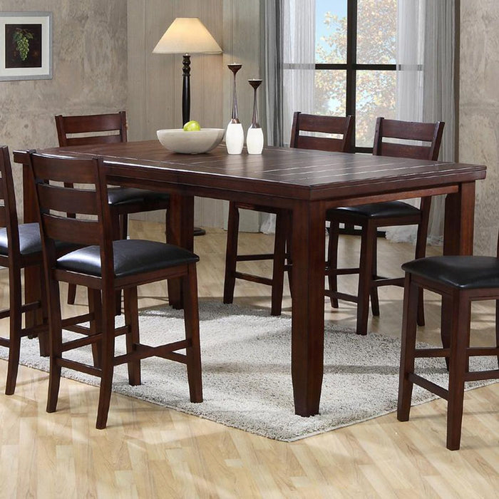 Crown Mark Bardstown Counter Height Table in Espresso - Vida Furniture (Laredo,TX)
