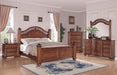 Elements International Barkley Square Mirror in Oak - Vida Furniture (Laredo,TX)