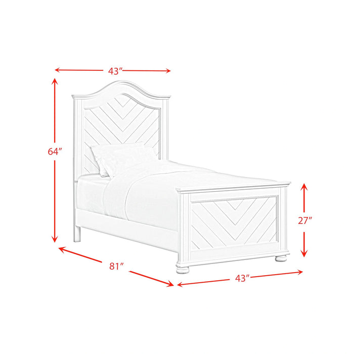 Kona Panel Bedroom Set in White