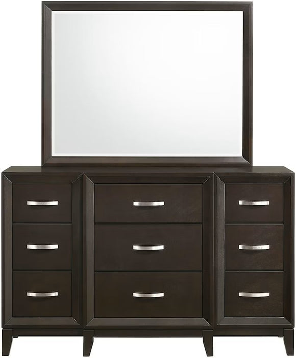 Elements International Beaumont Youth Dresser in Merlot - Vida Furniture (Laredo,TX)