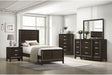 Elements International Beaumont Youth Dresser in Merlot - Vida Furniture (Laredo,TX)