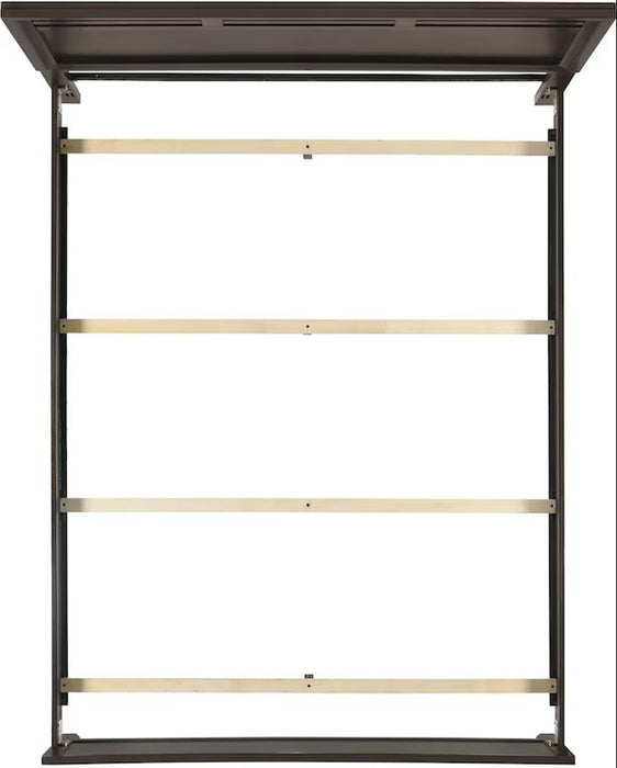 Elements International Beaumont King Panel Bed in Merlot - Vida Furniture (Laredo,TX)