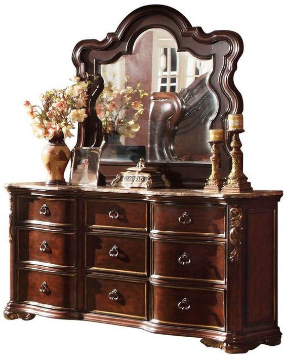 Galaxy Home Bella Mirror in Dark Walnut - Vida Furniture (Laredo,TX)