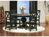 Elements International Britton Wooden Side Chair (Set of 2) in Charcoal - Vida Furniture (Laredo,TX)