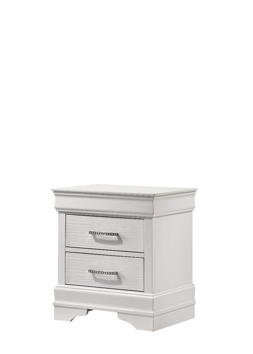 Galaxy Home Brooklyn Nightstand in White - Vida Furniture (Laredo,TX)