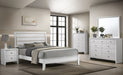 Crown Mark Furniture Evan Mirror in White - Vida Furniture (Laredo,TX)