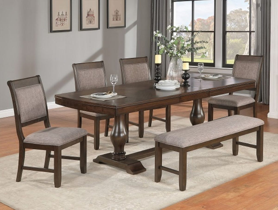 Crown Mark Furniture Tarin Side Chair in Brown (Set of 2) - Vida Furniture (Laredo,TX)