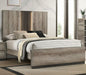 Crown Mark Furniture Rangley King Panel Bed in Brown B6830-K - Vida Furniture (Laredo,TX)