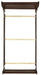 Elements International Louis Philippe Twin Panel Bed in Cherry - Vida Furniture (Laredo,TX)