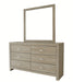 Crown Mark Furniture Jaylen Dresser Mirror in Gray - Vida Furniture (Laredo,TX)