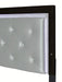 Crown Mark Furniture Jaylen Queen Upholstered Panel Bed in Black - Vida Furniture (Laredo,TX)