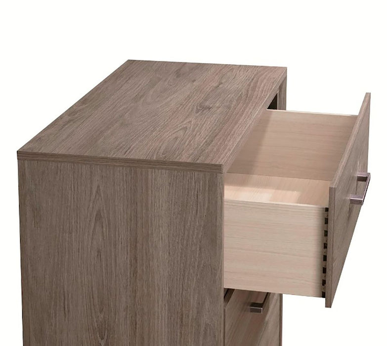Crown Mark Furniture River 4 Drawer Chest in Brown - Vida Furniture (Laredo,TX)