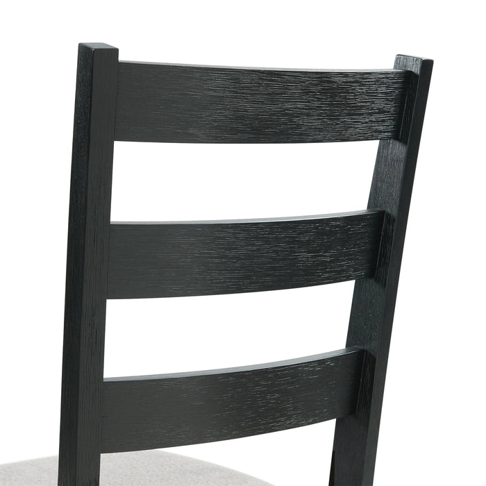 Martin 3 pc Drop Leaf Dining Set (Black Base)