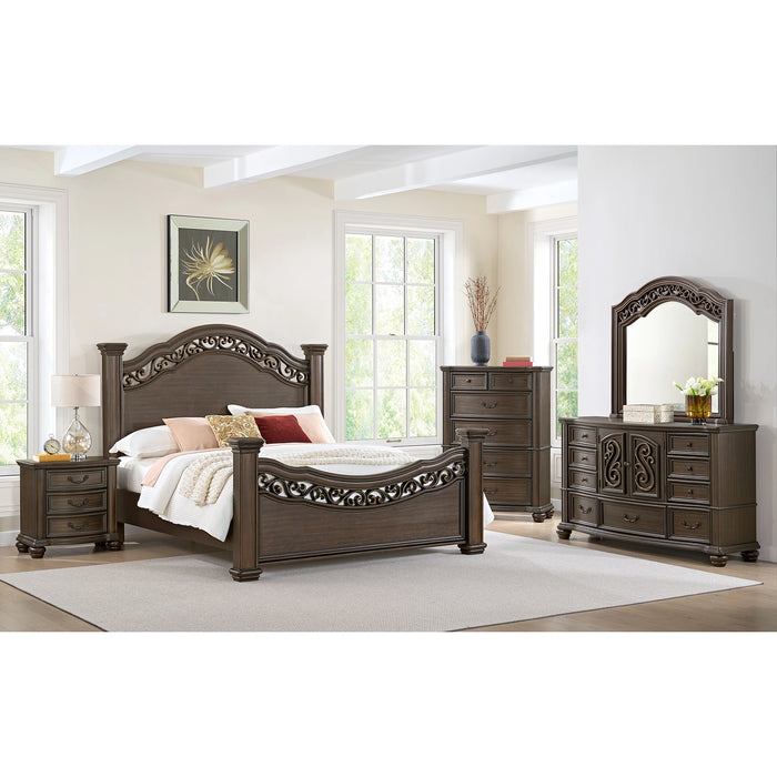 Brunswick 5-Drawer Chest in Mahogany