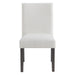 Elements International Breckenridge Dining Side Chair With Boucle Snow (Set of 2) in Black - Vida Furniture (Laredo,TX)