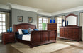 Elements International Cameron Mirror in Dark Cherry - Vida Furniture (Laredo,TX)