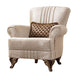 Galaxy Home Carmen Chair in Beige - Vida Furniture (Laredo,TX)