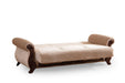 Galaxy Home Carmen Sleeper Sofa in Beige - Vida Furniture (Laredo,TX)