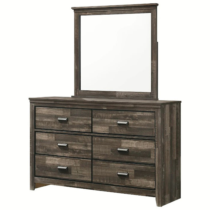 Crown Mark Furniture Carter Dresser Mirror in Brown - Vida Furniture (Laredo,TX)