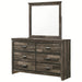 Crown Mark Furniture Carter Dresser Mirror in Brown - Vida Furniture (Laredo,TX)