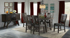 Elements International Cash Side Chair (Set of 2) in Rustic Distressed Espresso - Vida Furniture (Laredo,TX)