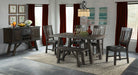 Elements International Cash Side Chair (Set of 2) in Rustic Distressed Espresso - Vida Furniture (Laredo,TX)