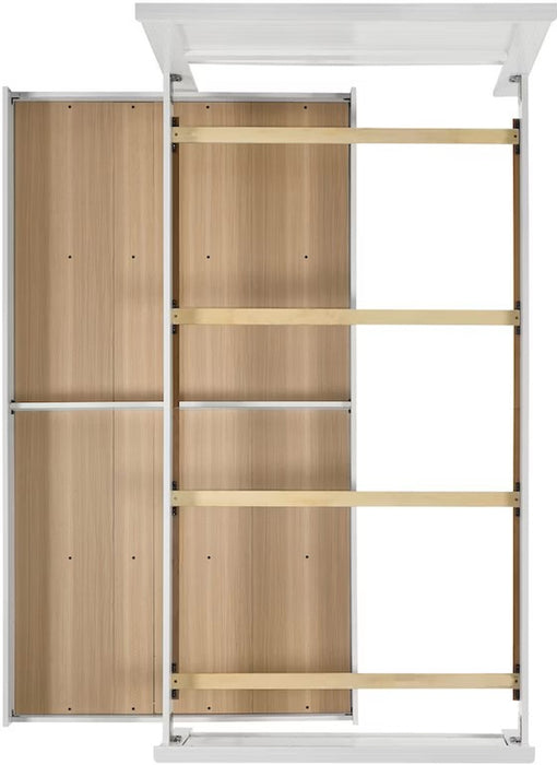Elements International Catalina Youth Full Panel Bed in White - Vida Furniture (Laredo,TX)
