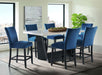 Elements International Beckley Counter Height Table in WhiteC - Vida Furniture (Laredo,TX)