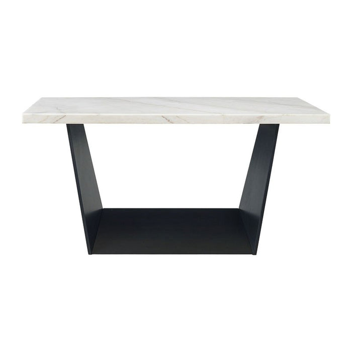 Elements International Beckley Counter Height Table in WhiteC - Vida Furniture (Laredo,TX)