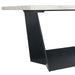 Elements International Beckley Counter Height Table in WhiteC - Vida Furniture (Laredo,TX)