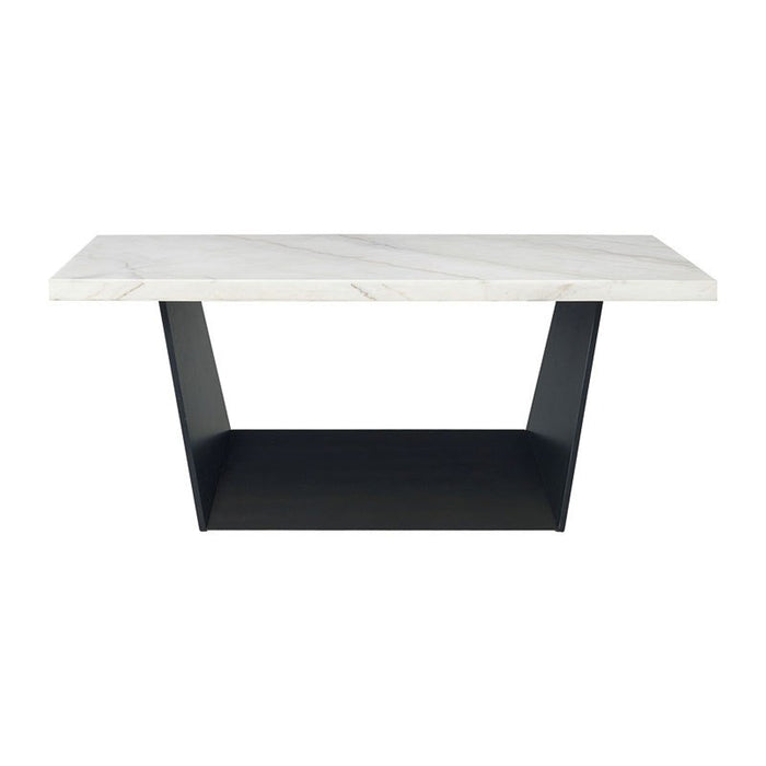 Elements International Beckley Dining Table in WhiteC - Vida Furniture (Laredo,TX)