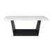 Elements International Beckley Dining Table in WhiteC - Vida Furniture (Laredo,TX)
