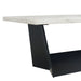 Elements International Beckley Dining Table in WhiteC - Vida Furniture (Laredo,TX)
