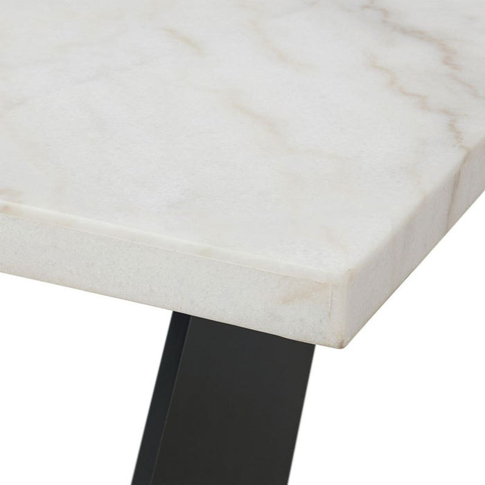 Elements International Beckley Dining Table in WhiteC - Vida Furniture (Laredo,TX)