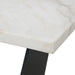 Elements International Beckley Dining Table in WhiteC - Vida Furniture (Laredo,TX)