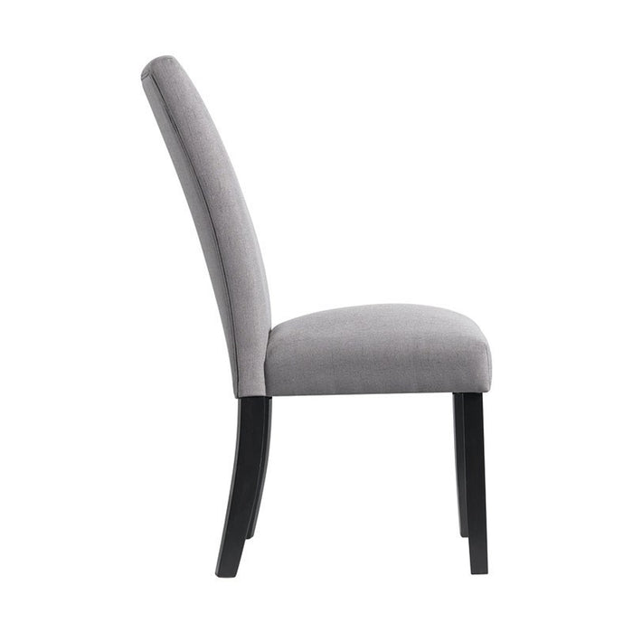 Elements International Beckley Side Chair (Set of 2) in Grey - Vida Furniture (Laredo,TX)