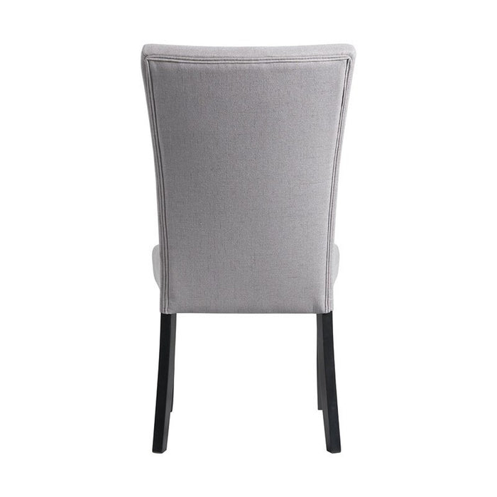 Elements International Beckley Side Chair (Set of 2) in Grey - Vida Furniture (Laredo,TX)