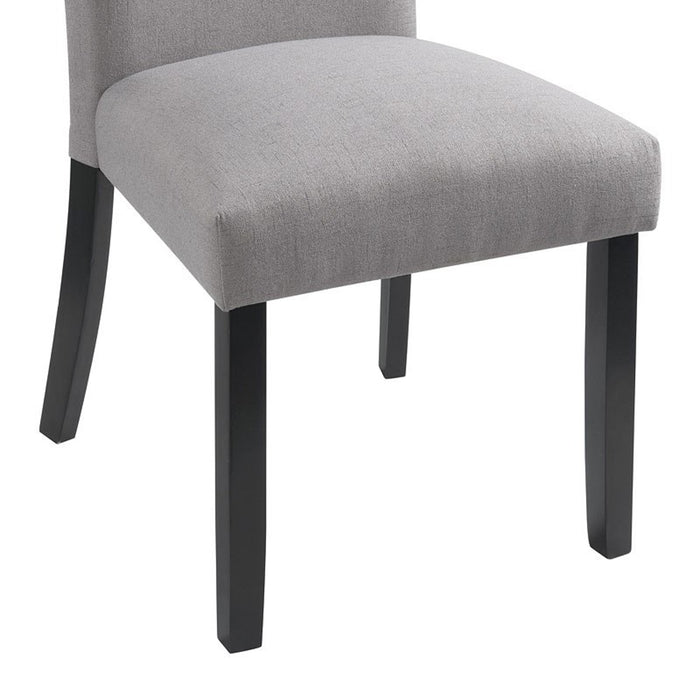 Elements International Beckley Side Chair (Set of 2) in Grey - Vida Furniture (Laredo,TX)