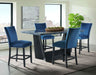 Elements International Beckley Counter Height Table in DarkC - Vida Furniture (Laredo,TX)