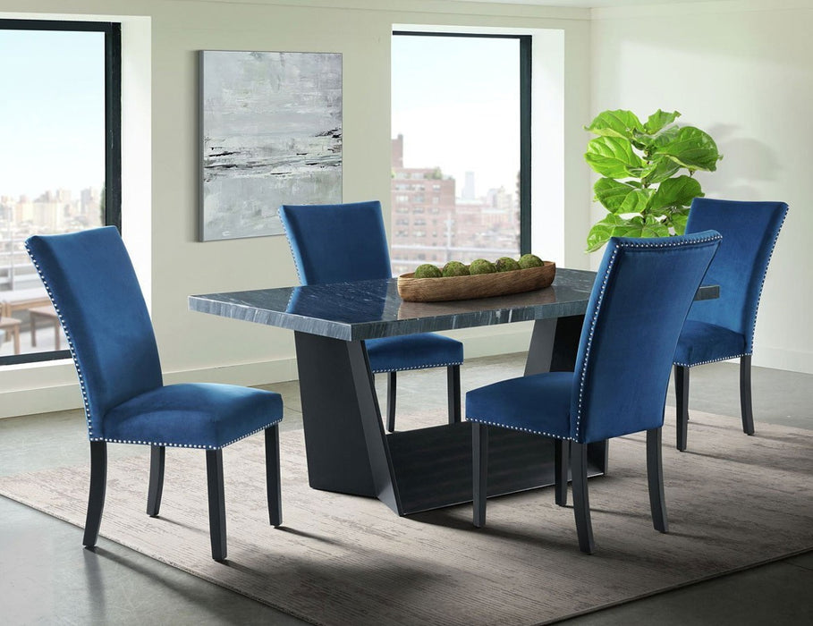Elements International Beckley Dining Table in DarkC - Vida Furniture (Laredo,TX)