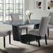 Elements International Beckley Dining Table in DarkC - Vida Furniture (Laredo,TX)