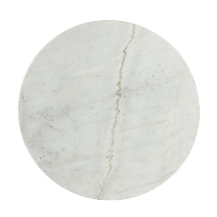 Elements International Lakeview Round Dining Table in Natural - Vida Furniture (Laredo,TX)