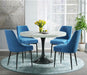 Elements International Celeste Round Dining with Black Base - Vida Furniture (Laredo,TX)