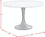 Elements International Celeste Round Dining with Black Base - Vida Furniture (Laredo,TX)