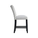 Elements International Francesca Counter Height Side Chair (Set of 2) in Grey - Vida Furniture (Laredo,TX)