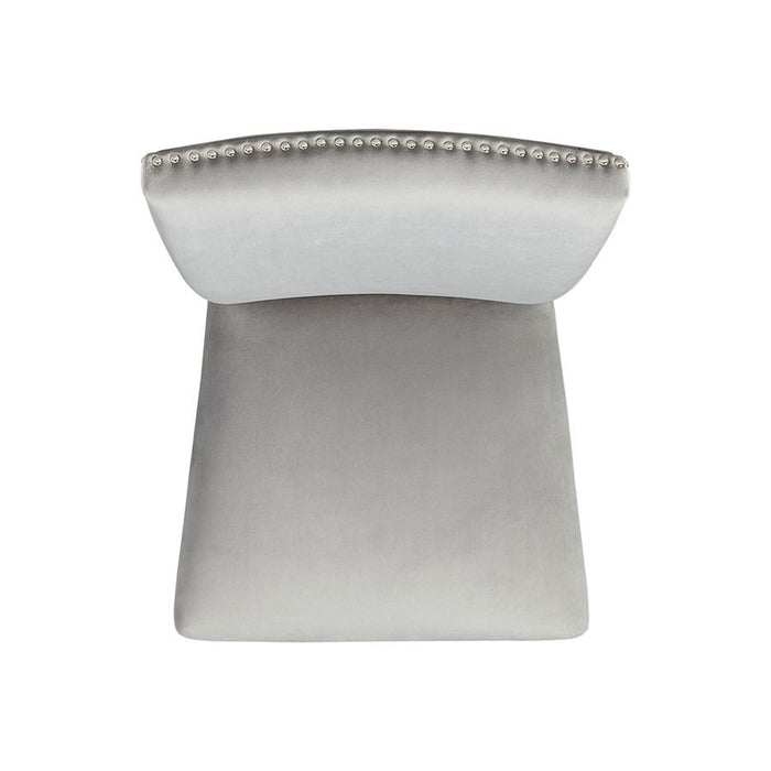 Elements International Francesca Side Chair (Set of 2) in Grey - Vida Furniture (Laredo,TX)