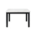 Elements International Francesca Counter Height Dining Table in White and Black - Vida Furniture (Laredo,TX)