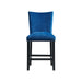 Elements International Francesca Counter Height Side Chair (Set of 2) in Blue - Vida Furniture (Laredo,TX)
