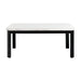 Elements International Francesca Rectangular Dining Table in White and Black - Vida Furniture (Laredo,TX)